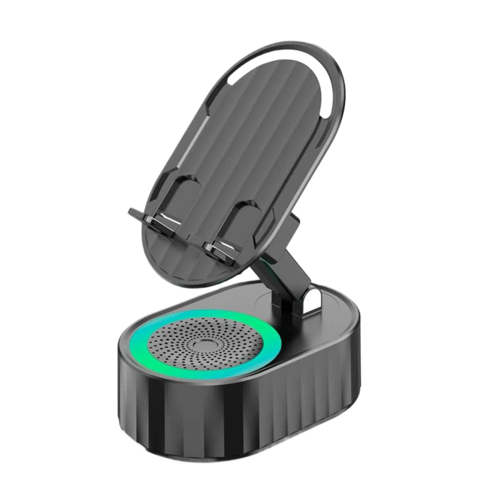 Soporte de Carga Inalámbrica con Altavoz Bluetooth