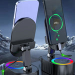 Soporte de Carga Inalámbrica con Altavoz Bluetooth