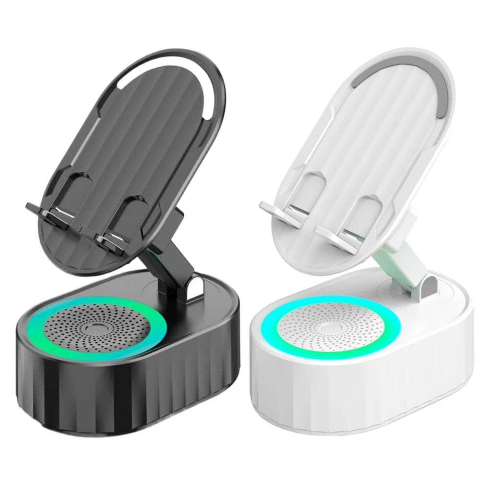 Soporte de Carga Inalámbrica con Altavoz Bluetooth