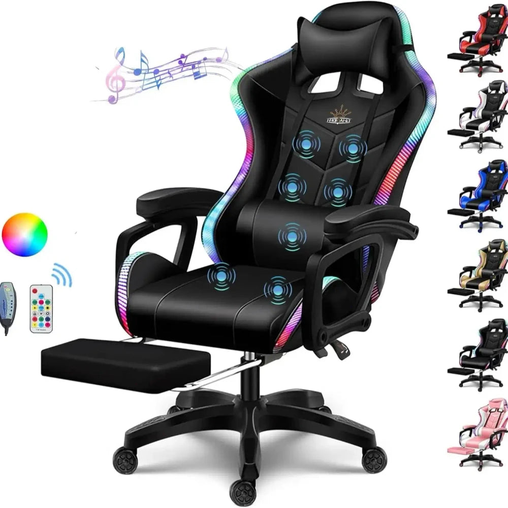 Silla Gaming con Altavoces y Masaje