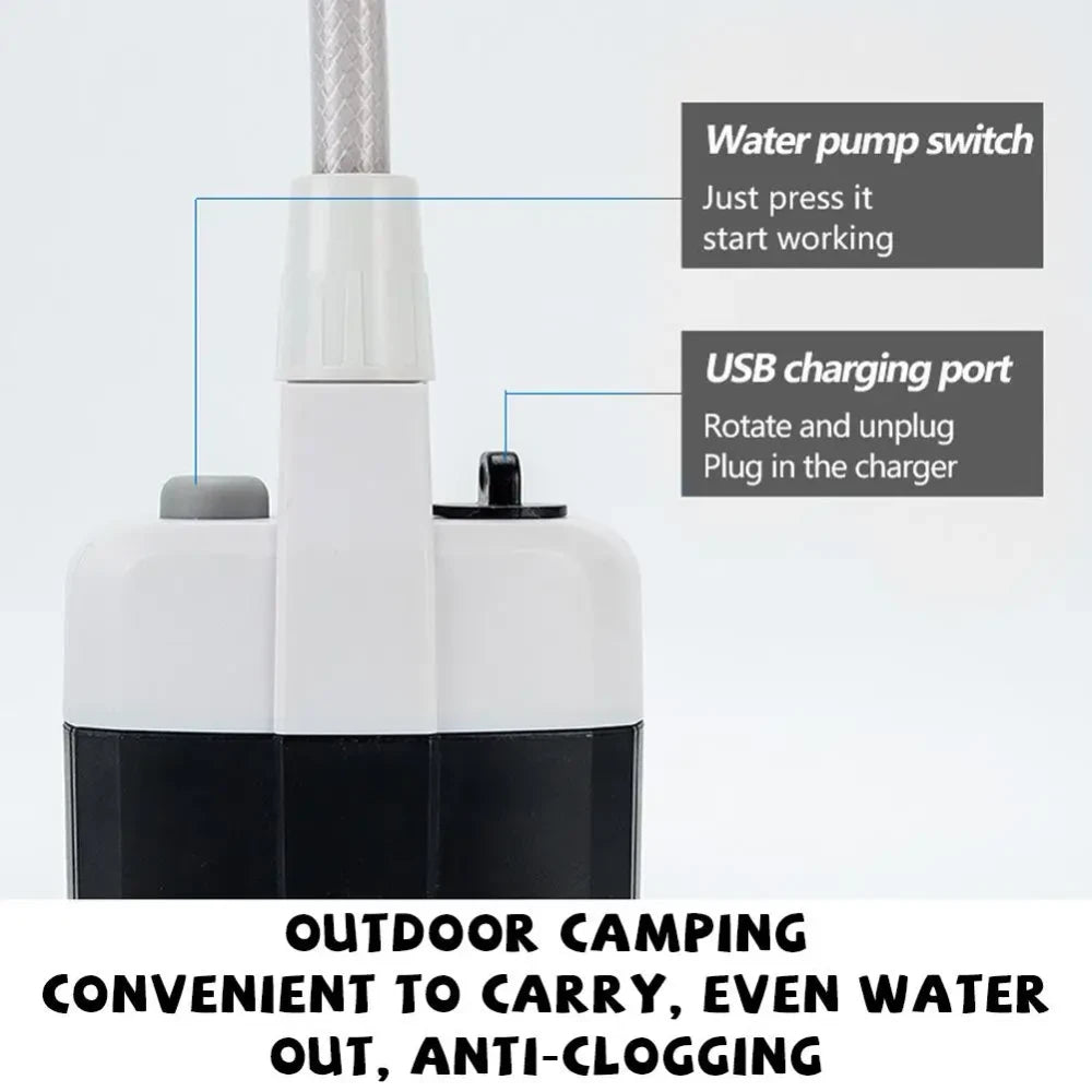 Ducha Portátil Recargable para Camping