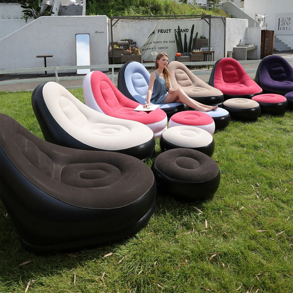Sillón Hinchable Plegable para Camping