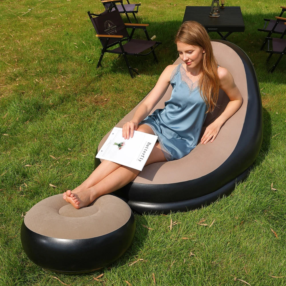 Sillón Hinchable Plegable para Camping