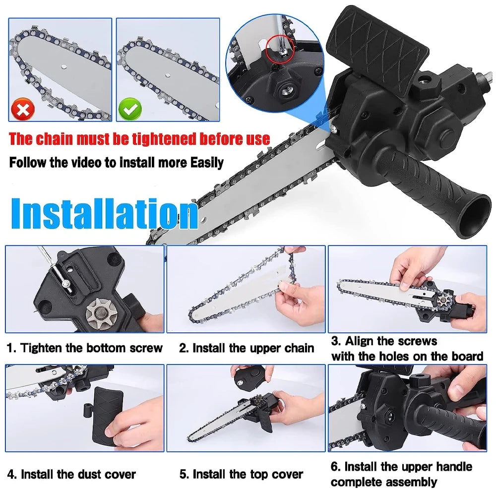 Adaptador de Sierra de Cadena para Taladro