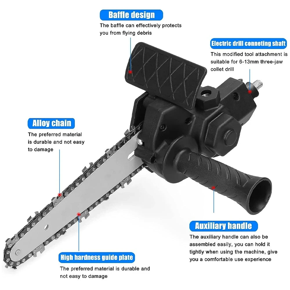 Adaptador de Sierra de Cadena para Taladro