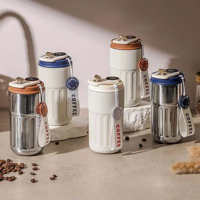 Termo de cafe para oficina con pantalla de temperatura