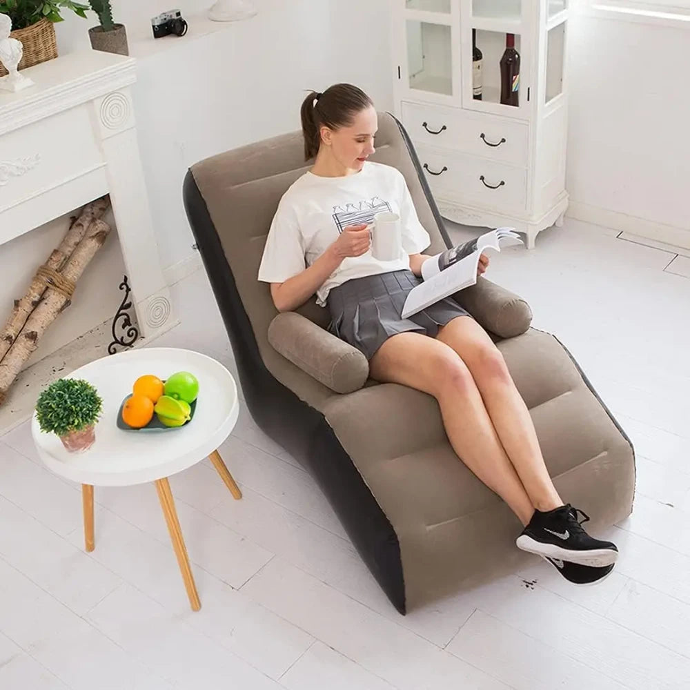Sofa Inflable, Plegable Con Reposabrazos