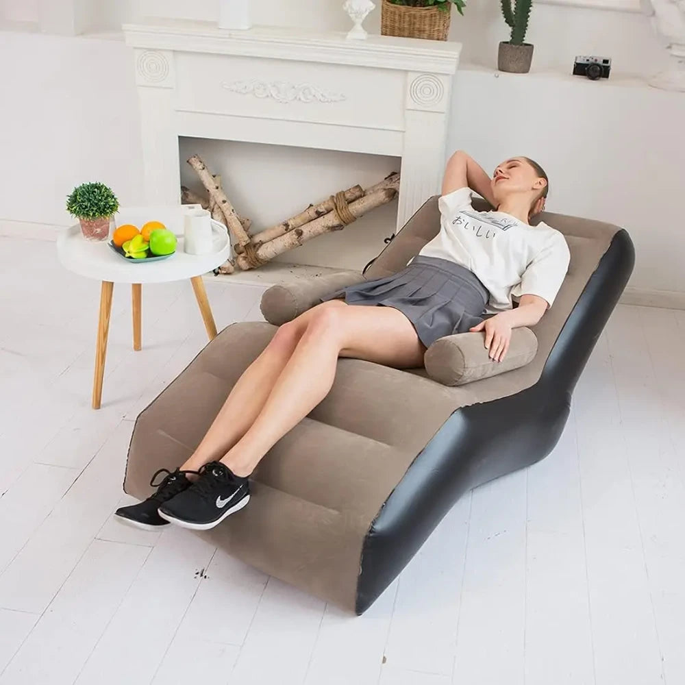 Sofa Inflable, Plegable Con Reposabrazos