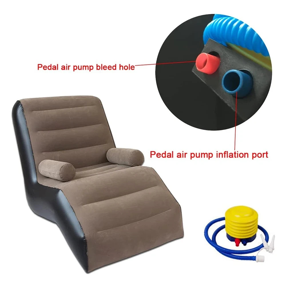 Sofa Inflable, Plegable Con Reposabrazos