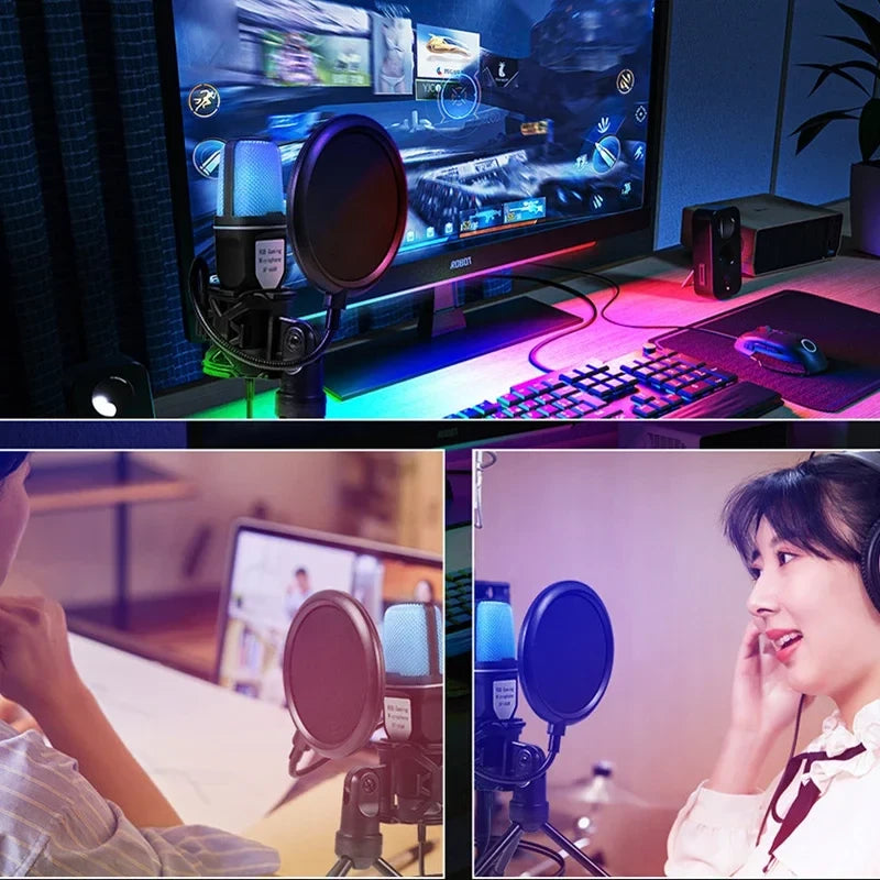 Micrófono USB RGB para Streaming